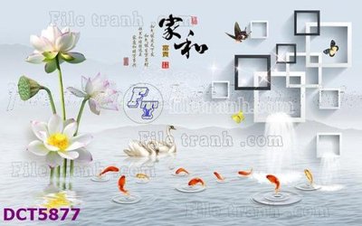 File gốc File gốc in tranh tổng hợp DCT5877 (chuẩn màu) cho in offset