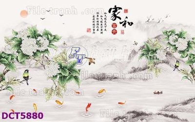 File gốc File gốc in tranh tổng hợp DCT5880 (trang trí) phòng ngủ