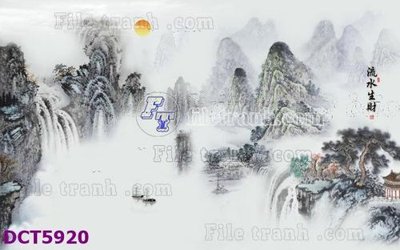 File gốc File gốc in tranh tổng hợp DCT5920 (PSD/TIFF) độ phân giải cao