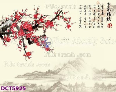 File in ấn File gốc in tranh tổng hợp DCT5925 (bản gốc) từ file gốc