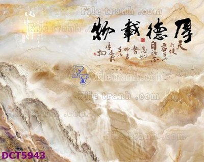 File in trần File gốc in tranh tổng hợp DCT5943 (file gốc) phong thủy