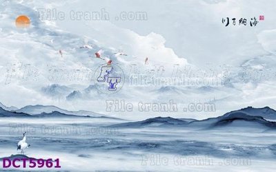 File PSD File gốc in tranh tổng hợp DCT5961 (gốc) cho designer
