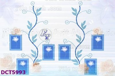 File tranh File gốc in tranh tổng hợp DCT5993 (ảnh gốc) in trần 3D