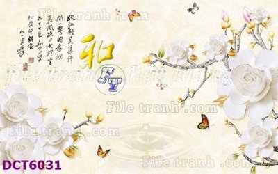 File in trần File gốc in tranh tổng hợp DCT6031 (file gốc) phong thủy