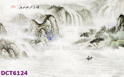 File PSD File gốc in tranh tổng hợp DCT6124 (gốc) tách lớp chi tiết