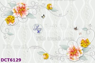 File tranh File gốc in tranh tổng hợp DCT6129 (bản gốc) in lụa 5D