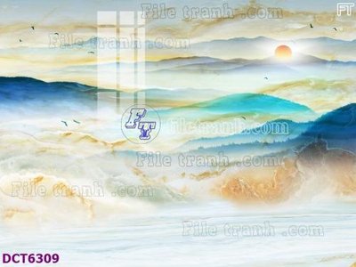 File in trần File gốc in nền tường vân đá cẩm thạch DCT6309 (bản gốc) bầu trời