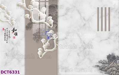 File tranh File gốc in nền tường vân đá cẩm thạch DCT6331 (gốc) chủ đề tĩnh vật