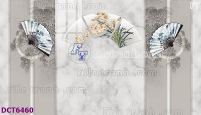 File tranh File gốc in nền tường vân đá cẩm thạch DCT6460 (gốc) in trên kính