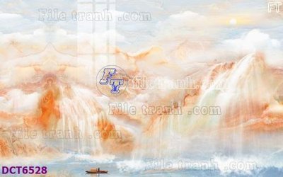 File tranh File gốc in nền tường vân đá cẩm thạch DCT6528 (gốc) phong cách tối giản