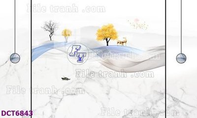 File tranh in tráng gương File gốc in nền tường vân đá cẩm thạch DCT6843 (siêu nét)