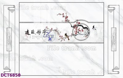 Tải file File gốc in nền tường vân đá cẩm thạch DCT6850 (gốc) chủ đề hoa sen