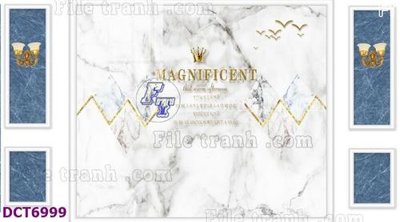 File gốc File gốc in nền tường vân đá cẩm thạch DCT6999 (in lụa) tranh thuận buồm