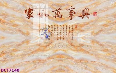 File tranh File gốc in nền tường vân đá cẩm thạch DCT7140 (bản gốc) treo quán cafe