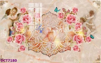 File in trần File gốc in nền tường vân đá cẩm thạch DCT7180 (bản gốc) trời sao