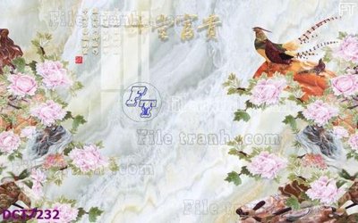 File tranh in trần 3D File gốc in nền tường vân đá cẩm thạch DCT7232 (ảnh gốc)