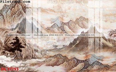 File gốc File in vân đá cẩm thạch DCT7753 (in lụa) hoa văn cổ điển