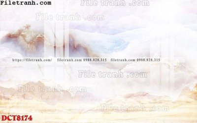File tranh File in vân đá cẩm thạch DCT8174 (gốc) in backlit film