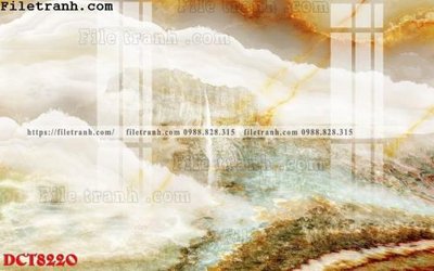 File tranh File in vân đá cẩm thạch DCT8220 (gốc) chủ đề trẻ em