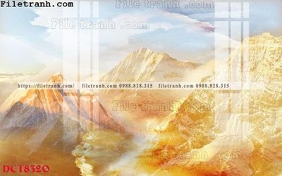 Download file gốc File in vân đá cẩm thạch DCT8320 (in lụa) hoa lá