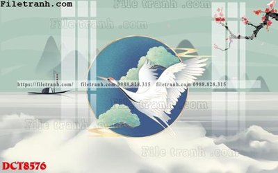 File in trần File in vân đá cẩm thạch DCT8576 (bản gốc) mây trời