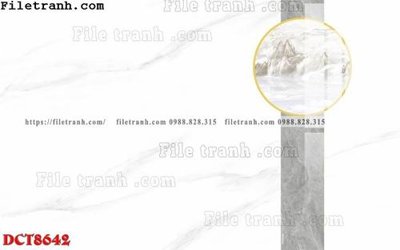 File tranh File in vân đá cẩm thạch DCT8642 (gốc) in backlit film