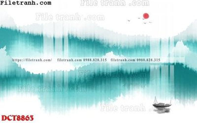 File tranh File in vân đá cẩm thạch DCT8863 (bản gốc) treo phòng ăn
