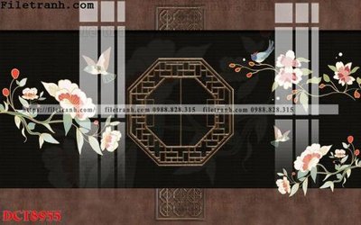 File tranh File in vân đá cẩm thạch DCT8955 (gốc) chủ đề thành phố