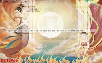 File tranh File in vân đá cẩm thạch DCT8968 (bản gốc) treo phòng ăn