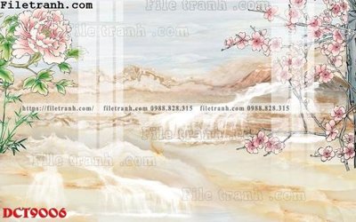File tranh File in vân đá cẩm thạch DCT9006 (gốc) phong cách tối giản