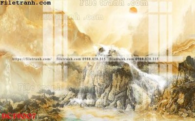 File gốc File in vân đá cẩm thạch DCT9007 (in tráng gương) ốp tường