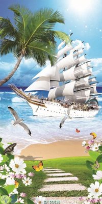 File gốc File gốc đại đương DD198 (in lụa) tranh thuận buồm