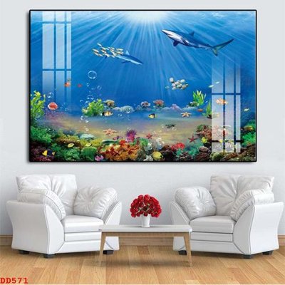 File tranh File gốc đại đương biển DD571 (bản gốc) treo phòng ăn