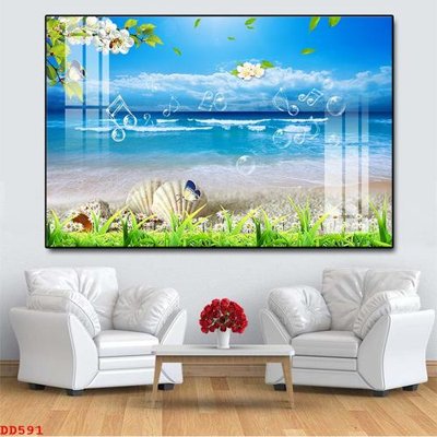 File tranh File gốc đại đương biển DD591 (gốc) phong cách tối giản