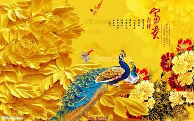 Download file gốc File tranh điêu khắc DK125 (in lụa) hoa lá