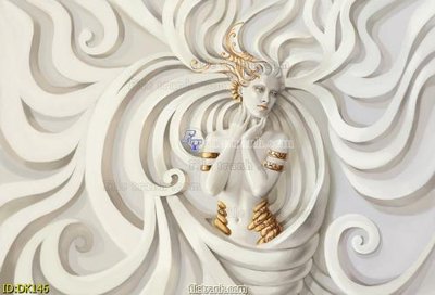 File gốc File tranh điêu khắc hoa sen DK146 (phong cách) châu Âu