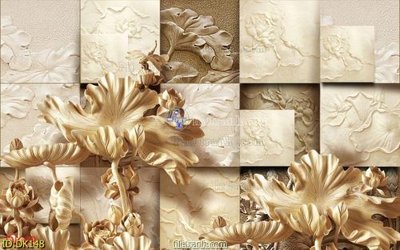 Download file File tranh điêu khắc hoa sen DK148 (chuẩn in) File tranh điêu khắc hoa sen DK148