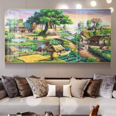 File tranh File tranh đồng quê DQ1002 (ảnh gốc) độ nét vượt trội