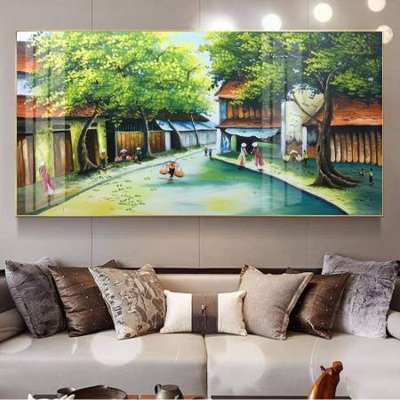 File in trần File tranh đồng quê DQ1018 (file gốc) phong thủy