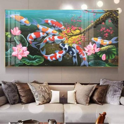 Hình ảnh file gốc in lụa File tranh đồng quê DQ1026