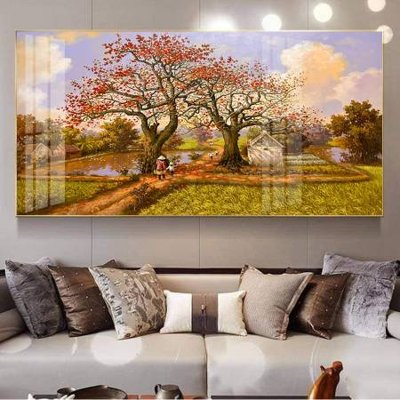 Download file File tranh đồng quê DQ1038 (gốc) in mica ốp bếp