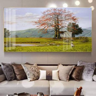 Tải file File tranh đồng quê DQ1048 (PSD) cho in tranh kính