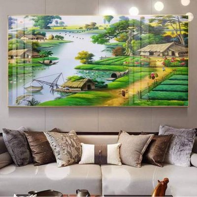 File in ấn File tranh đồng quê DQ1050 (bản gốc) từ file gốc