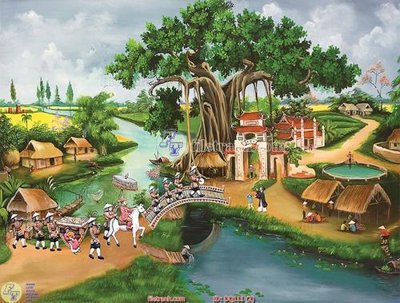 Tải file File tranh vinh quy bái tổ DQ111 (ảnh gốc) 300dpi File tranh vinh quy bái tổ DQ111