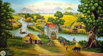 Tệp tin gốc File tranh đồng quê DQ113 (dùng cho in) File tranh đồng quê DQ113