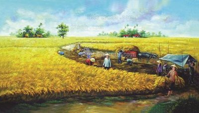 Tải file gốc File tranh đồng quê DQ129 (in khổ lớn) không mờ