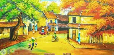 File tranh gốc PSD File tranh đồng quê DQ13 còn nguyên layer