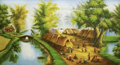 File gốc File tranh đồng quê DQ138 (phong cách) tối giản