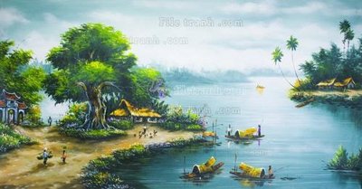 Cung cấp file tranh gốc File tranh đồng quê DQ162 độc quyền