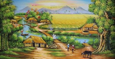 File tranh in mica File tranh đồng quê DQ165 (độ phân giải cao)